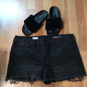 Gap Black Denim slim shorts